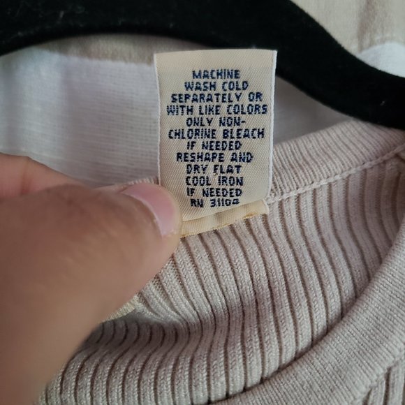 J. Khaki | Button Rib Mini Ruffle Short Sleeve Top - Picture 6 of 6